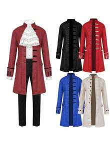 Men Cosplay Clothing - Red - View 2