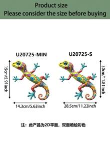 1 bức tượng tắc kè Alebrije Mexico 2D nhiều màu sắc bằng kim loại, đồ trang trí sân vườn phong cách Bohemian, tượng điêu khắc tắc kè nhiệt đới treo tường. Thích hợp cho phòng khách, sân thượng, sân trong, ban công, nhà nghỉ, cửa hàng hoa, cửa hàng làm vườn và những nơi khác. Có thể dùng để trang trí nhà cửa, trang trí sân vườn, trang trí tường nghệ thuật, quà tân gia, quà khai trương và quà tặng cho những người yêu thích tắc kè may mắn. - tắc kè - Xem 5