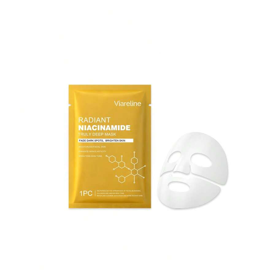 Mascarilla Facial de Niacinamida Viareline Hidratante, Humectante y Suavizante para una Piel Lisa y Clara. - 1 - Ver 1