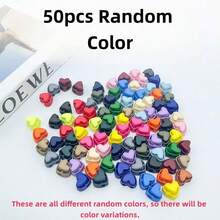 10/50 piezas Hebillas con forma de corazón de colores, hebillas colgantes, hebillas de cuerda, hebillas de resorte con forma de corazón, hebillas con forma de hocico de cerdo, hebillas elásticas ajustables, hebillas de cierre, anillos de hebilla lindos, insignias, hebillas ajustables - Paquete mixto de 10 piezas - Ver 13