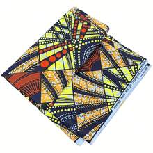 1块6码非洲蜡染布，双面几何图案，非洲面料，手工工艺品，DIY面料，DIY工艺品 - 6yard - 查看 6