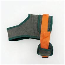Áo nịt ngực cho chó, thoải mái, không gây nghẹt thở, có thể điều chỉnh dây đeo ngực, dễ dàng đeo vào/tháo ra với móc gắn dây xích. - Xám - Xem 5