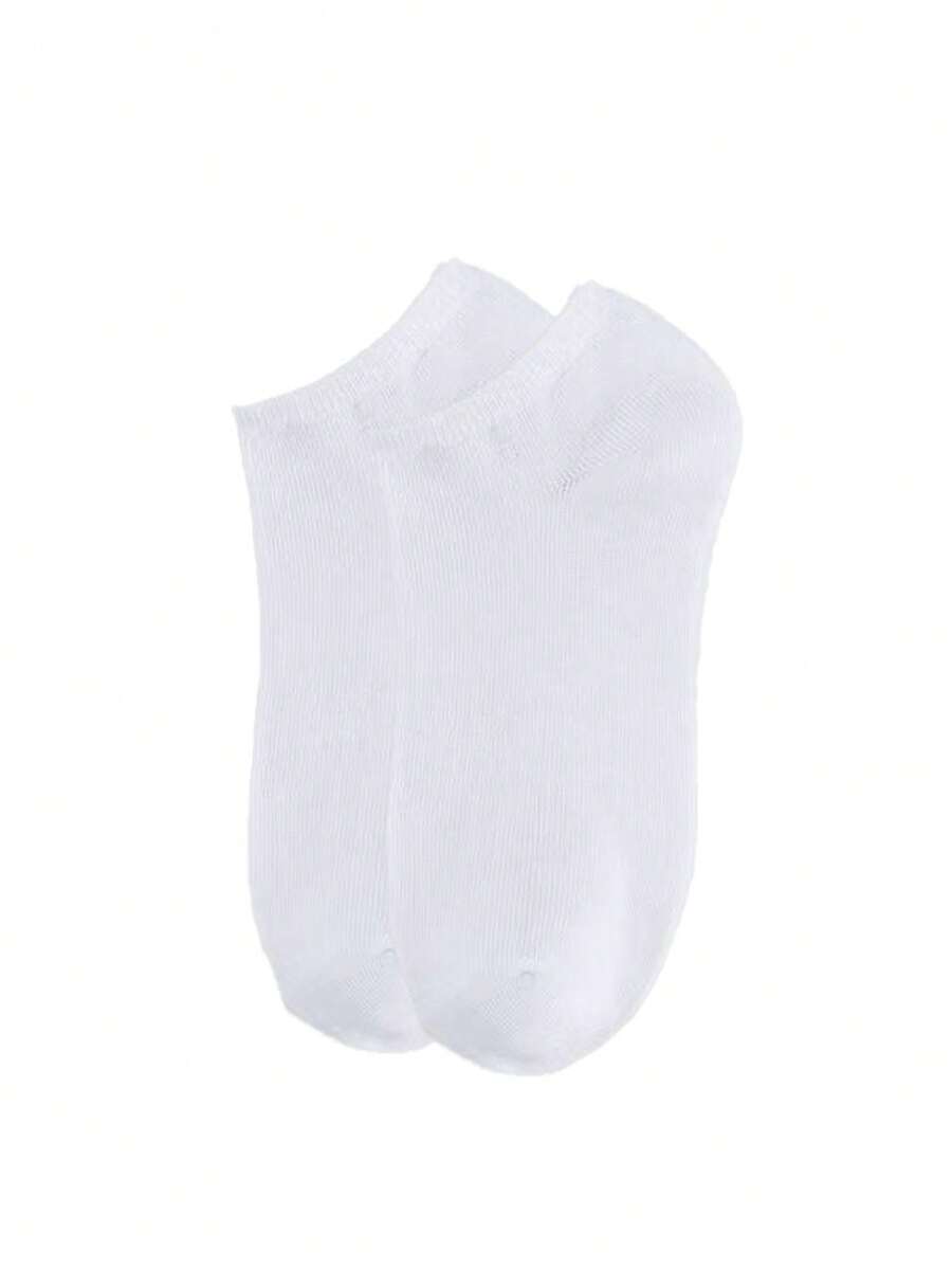 3/5/10 Pairs Of Black And White Low Cut Liner Socks, Invisible Casual Boat Socks, Comfortable Non Revealing Socks, Suitable For Daily Wear And Sports Shoes - Multicolor - View 1