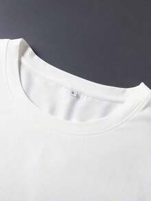 Camiseta de manga corta para hombre con estampado de letras PARIS y rayas degradadas - Uso casual y cómodo, adecuado para deportes al aire libre en verano, fabricado en tela de mezcla de poliéster, cuello redondo, ligero y suave - Caqui - Ver 7