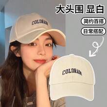 1顶2026夏季男女通用大帽冠舒适硬顶遮阳帽 - 宽檐防晒棒球帽,情侣理想礼物 - 白色 - 查看 2