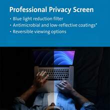 Protector de pantalla de privacidad para portátil de 13.3 pulgadas 16:9 - Antirreflejo, filtro de luz azul, protección de visión a 30°, protección de privacidad mejorada y comodidad visual, superficie mate, material PET - Ver 6