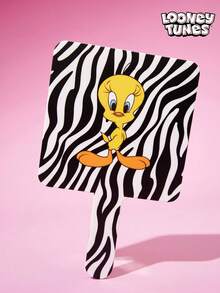 LOONEY TUNES X Joivida Zebra Pattern Cartoon Tunes Handheld Mirror Bathroom Mirror - one-size - View 2