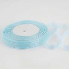 1.2cm Snow Gauze Ribbon For Bouquet Binding, Baking Cake Gift Wrapping, Hair Braiding, Hair Tie, DIY Accessories - 1.2 cm Snowflake Ribbon - View 51