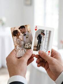 Bộ bài cưới in ảnh theo yêu cầu, bộ bài cá nhân hóa kèm hộp, 54 lá bài poker in hình, món quà ảnh độc đáo dành cho gia đình và các cặp đôi trong dịp cưới hỏi. - Nhiều màu - Xem 12