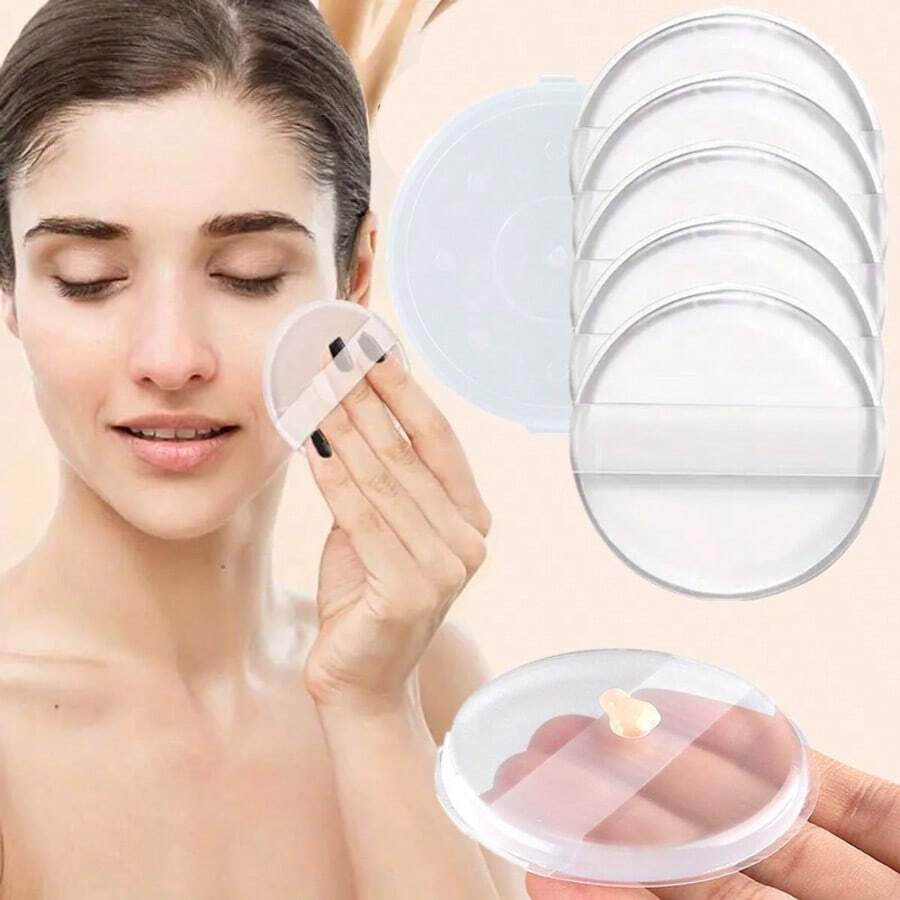 Bông phấn silicon mềm mại dùng cho trang điểm mặt, kem nền, kem BB, không làm hao phấn, dụng cụ trang điểm. - Một kích cỡ phù hợp cho tất cả - Xem 1