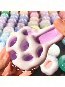 1pc Light Luxury Light Retro Super Fun Stress Relief Soft Squishy Mochi Squeeze Toy Elastic Mochi Ball That Slowly Rebounds And Changes Color Handmade Mochi Ball Novel Toy For Classroom Rewards Office Entertainment Birthday Parties Holidays Perfect Gift F NBMC - 多色的 - 查看 9