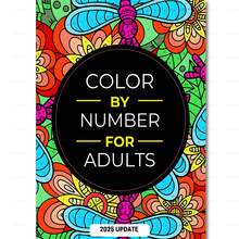 GDTME Number Coloring Task, Coloring By Number For Adults, Interesting Coloring Exercise, Improves Concentration, A Relaxing Gift, Gifts For Women, Birthday, Anniversary, Back-To-School Gifts, Stationery, Father's Day Gifts, With 5 Stickers. - Number Coloring - View 6