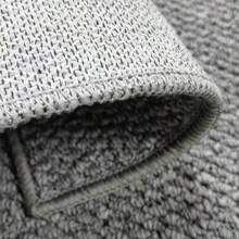 1pc Gray Woven Texture Area Rug, Non-Slip And Easy To Clean, Suitable For Indoor And Outdoor Use On Balcony, Patio, Living Room And Bedroom, Minimalist Home Decor Carpet - Grey - View 2
