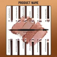 13PCS Professional Soft Makeup Brush Set With Long Aluminum Handles, Includes Spoolie, Eyeshadow, Eyebrow, Lip, Concealer, Blush, Blending, Detail & Highlighter Brushes - Works With Powder, Liquid & Cream Cosmetics. Perfect For Daily Use & Travel, Ideal For Beginners & Pros, Complete Makeup Brush Kit, Great Gift For Friends - Brown - View 7