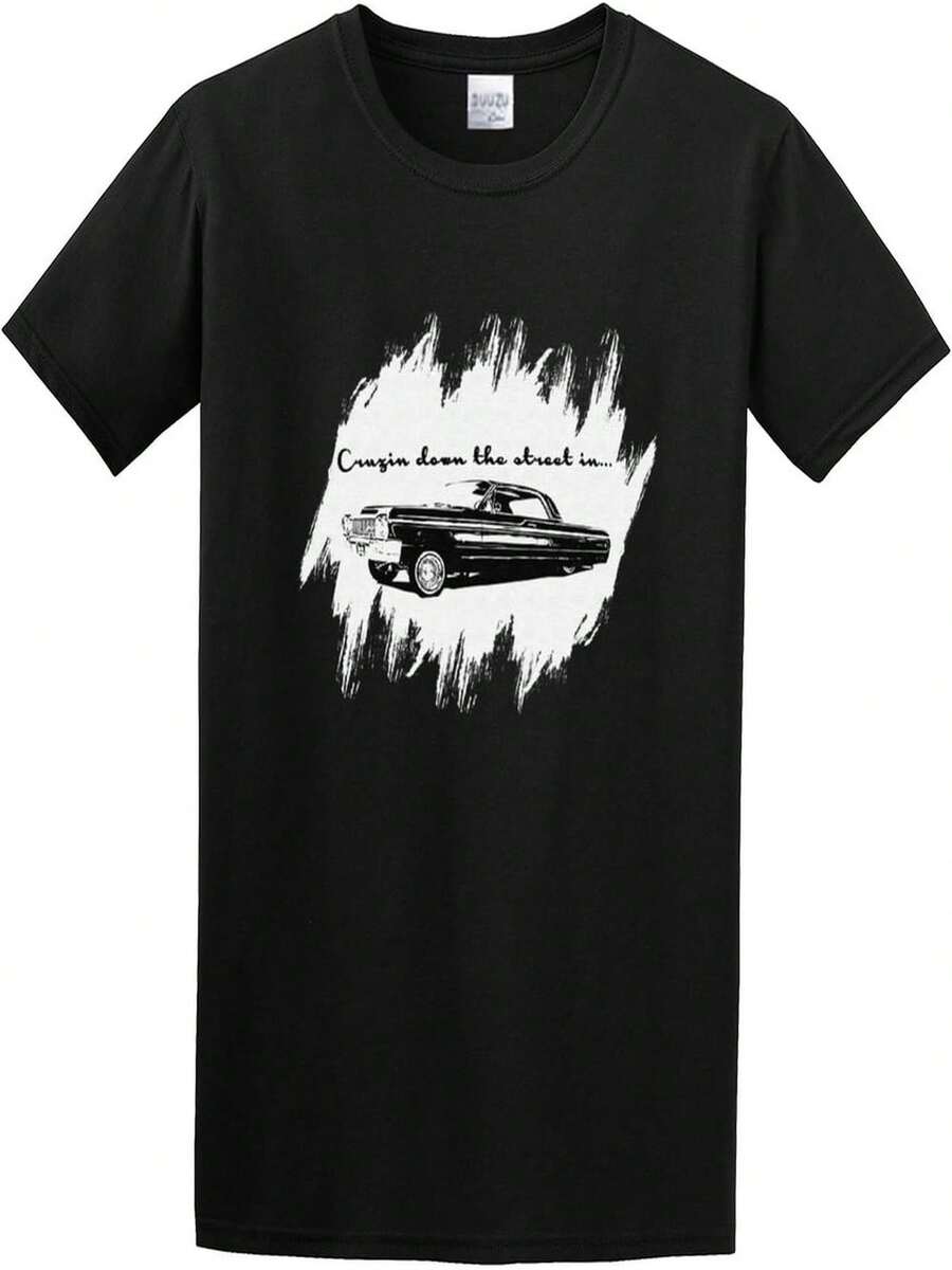 CruzIn Down The Street Ricky Barnard - Camiseta de algodón transparente para hombre - Negro - Ver 1