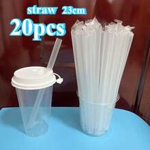 Large Transparent Straws Suitable For Hot And Cold Drinks, Can Be Used For Hot Chocolate, Iced Coffee, Ice Cream, Milk Tea - View 3