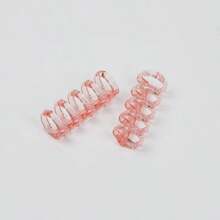 6pcs Creative 5-Hole Clip Segmented Plastic Multi-Color 5-Hole Loose-Leaf Binder Rings, DIY Planner Accessories, Suitable For Office & Study Supplies - 6pcs - View 9