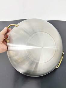 1 chiếc nồi thép không gỉ siêu dày, dùng cho bếp cồn, thương mại, lẩu nhỏ, hải sản, lẩu khô, nhà hàng, nồi đất nung. - Xem 8