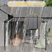 Large, Heavy-Duty Terrace Roof/Veranda Roof/Awning For Balconies, Rain Shelter, Bicycle Port, 4-Pillar Pergola, 284cm Wide X 306cm Deep X 251cm High, Galvanized Steel, Wall-Mounted, Wind-Resistant, Snow-Resistant, 100% UV Protection, Multi-Functional, Hardtop, Sunshade, Garage, Backyard, Outdoor, Assembly Required, 2-Package Delivery. - 10*10FT - Xem 5