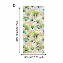 1/5片水彩花叶窗膜，免胶PVC棱镜彩虹效果静电吸附窗膜，适用于家庭、办公室、浴室和卧室装饰。 - 彩膜 - 查看 14