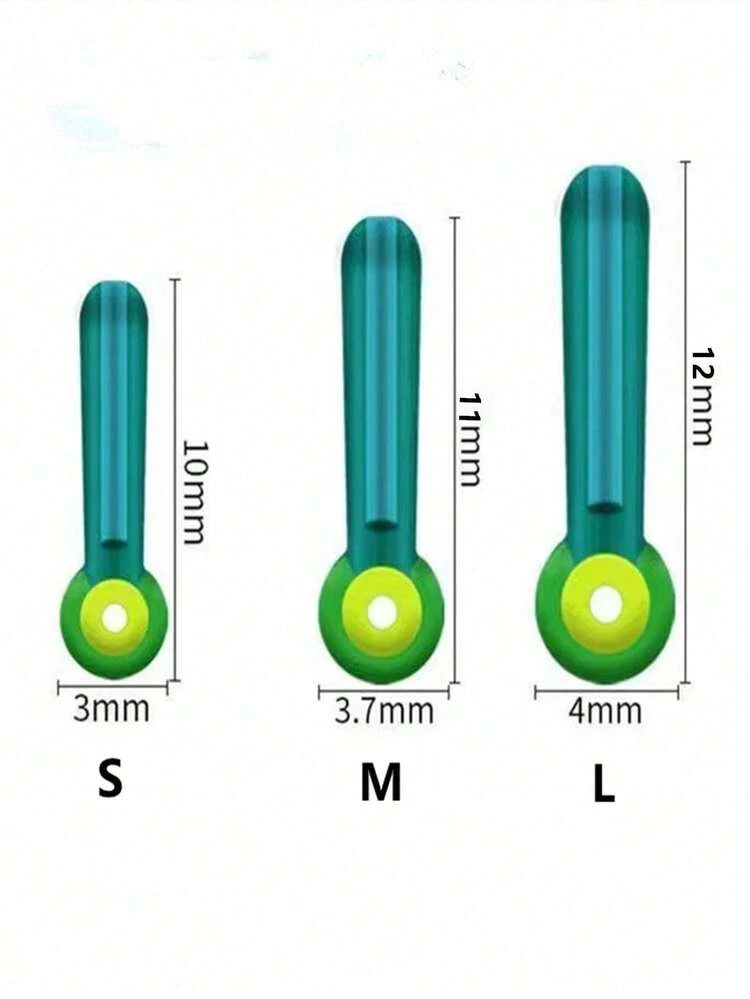 30pcs Silicone Double-Core Fishing Float Seat, Adhesive Fishing Buoy Seat, Scattered Buoy Seat, Powerful Float Seat, Fishing Accessories - Blue - View 5
