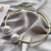 Luxury Pearl Alloy Metal Window Curtain Buckle, Vintage Decorative Curtain Tie Back, Creative No-Drill Installation Curtain Rope Binder - Gold - View 5