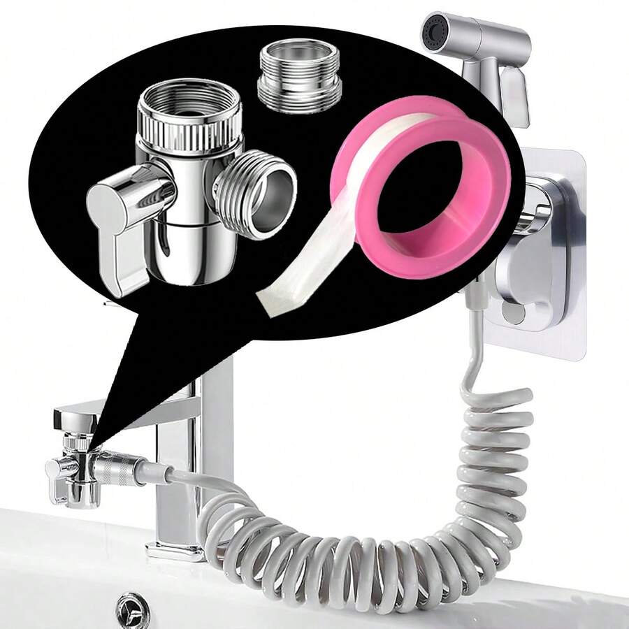 Kitchen/Bathroom Sink Faucet Diverter Valve, Washbasin Faucet External Splitter, Faucet 1 To 2 Way Adapter, Faucet Diverter Valve - Water Distribution Valve - View 1