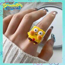 SpongeBob SquarePants 2件套/组 & 章鱼哥主题戒指套装。这些电影周边饰品非常适合日常佩戴、粉丝收藏,以及派对、周年纪念、生日、情侣装、订婚、万圣节、圣诞节、毕业典礼和节日礼物等场合的装饰。(款式随机) - 彩色 - 查看 8