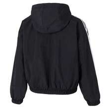 adidas 3-Stripes 休閒百搭運動休閒連帽外套JZ2162 - 黑色 - 查看 5