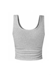 Camisola plisada personalizada para mujer - Añade tu propio texto deportivo - Gris Claro - Ver 6