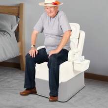 Portable Bedside Toilet Chair Shower Commode Seat Bathroom Potty Stool Adult - Default - View 1