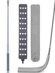 Extendable Crevice Duster Cleaning Tool, Includes 2 Washable Microfiber Dust Cloths, Telescopic Long Handle Duster Brush With Bendable Microfiber Head, Home Cleaning Set For Ceiling Fan, Furniture, Windows, Cobwebs, High & Low Areas, No Ladder Needed - Dust Duster - View 8