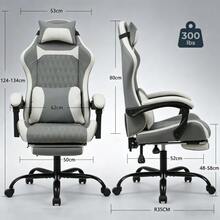 Elegant And Minimalist Gaming Chair - Grey - View 6