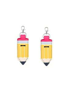 6pcs Lipstick Keychain, Lipstick And Lip Balm Storage Keychain, Cute Cartoon Knitted Elastic Lipstick Holder, Portable Lipstick Organizer, Ideal Gift For Women And Teachers, Economical Daily And Travel Lipstick Case, Christmas, Halloween, Thanksgiving Gift - Multicolor - View 7