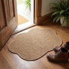 1pc Nordic Style Brown Pineapple Pattern Doormat | Warm Earth-Tone Brown Floral Design, Suitable For Indoor And Outdoor Use, Practical Luxury Home Decor Rug, Easy To Clean Small Doormat Suitable For Entryway, Machine Washable. - Brown - View 7
