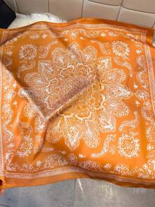 1 chiếc khăn choàng cổ bằng satin màu xanh lá chanh in họa tiết Paisley Mandala, kích thước 65x65cm, nhẹ, đa năng, phù hợp cho mọi mùa, đi chơi hàng ngày, dự tiệc và du lịch. - Nhiều màu - Xem 14