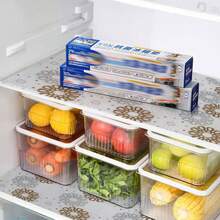 2/3/5/8/9pcs Brown Washed Shelf Liners, Adhesive-Free Drawer & Cabinet Mats, Decorative Floral Pattern, Durable PET Material, Suitable For Kitchen, Fridge, Vanity & Shelves, Drawer Liners, Multi-Purpose Surface Covering, Elegant Design, Smooth Texture - Honeysuckle Flakes - View 7