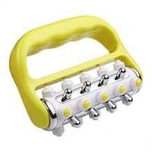 Compact Deep Muscle Roller - Trigger Point, Myofascial Release, Adult Non Electric Body Massager, Yellow, Mini - A - View 5