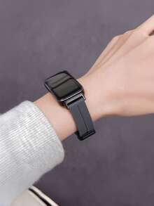 1 pieza Correa magnética de silicona, compatible con Huawei Band 7/8/9/10/NFC - Gris - Ver 2