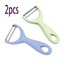 Bộ dụng cụ gọt vỏ bằng thép không gỉ 1/2 món - Dụng cụ nhà bếp đa năng tiết kiệm và thiết thực, có nắp bảo vệ, máy chế biến rau củ quả hiệu quả. - Nhiều màu - Xem 7