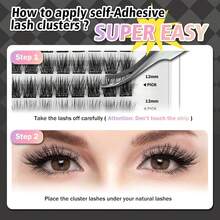 [Lowest Price In 30 Days]Self Adhesive Eyelashes, 120 Pcs Self Adhesive Eyelash Clusters, No Glue Needed, 2-Strip Tape - Longer Lasting, No Sticky Pre Glued Eyelashes (Volume-Mixed) - 第一步:按下音量鍵 - 查看 7