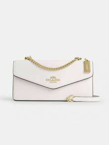 Women's Mini Chain Wallet Leather Crossbody Bag Flap Shoulder Bag Cute Small Sling Bag With External Open Pocket - Champagne - View 5