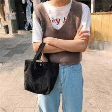 1件女款帆布托特包，米色/卡其色/粉色/淺藍色，熊圖案手提包，斜挎包，生日禮物 - 彩色 - 查看 16
