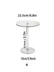Giá đỡ bánh tròn bằng acrylic trong suốt, giá đựng bánh cupcake trong suốt, giá trưng bày bánh ngọt, bánh kẹo, thích hợp cho bàn tráng miệng, tiệc sinh nhật, sự kiện cưới. - trong suốt - Xem 11