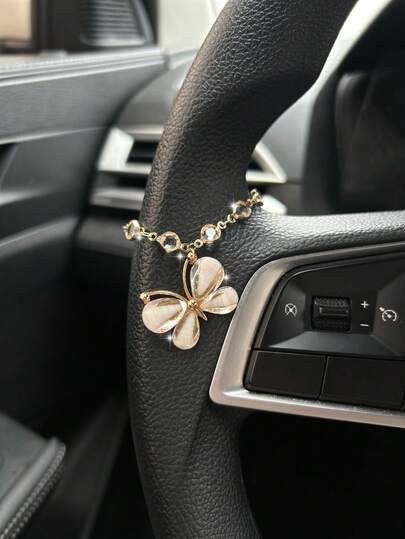 Butterfly Car Pendant, Alloy Butterfly Hanging Ornament, Healing Style Car Interior Accessories For Women