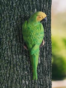 1pc - Handmade Parrot Sculpture - Vibrant Color, Detailed Resin Art Statue, Suitable For Home And Garden Decor - Ideal Gift For Bird And Art Lovers, Perfect For Indoor Decoration - 1PC - View 11