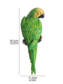 1pc - Handmade Parrot Sculpture - Vibrant Color, Detailed Resin Art Statue, Suitable For Home And Garden Decor - Ideal Gift For Bird And Art Lovers, Perfect For Indoor Decoration - 1PC - View 8