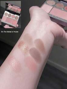 GIRLCULT Face Palette 06 Satin Nude, All-In-One Blush Highlighter Contour, Buildable Natural Glow, Long-Lasting Lightweight, Travel-Friendly, For Beginner, GIFT, 13g/0.46 Oz - 06 Satin Nude - View 2