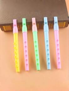 1/3/5/10件 隨機顏色派對卡祖笛音樂樂器，生日派對贈品 - 彩色 - 查看 4