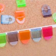 5/10/20/30 piezas Clips de índice de página de plástico multicolor, marcadores de página, etiquetas de notas adhesivas, etiquetas de clasificación de documentos, banderas, marcadores de página transparentes y removibles, útiles escolares y de oficina - Multicolor - Ver 9